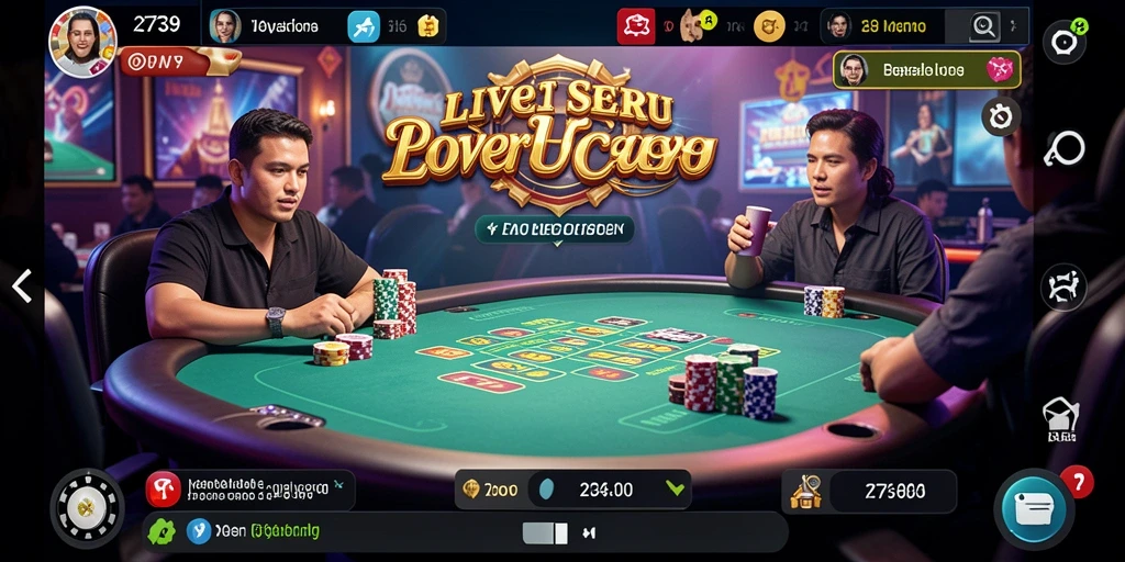 Screenshot gameplay Live Casino yang mendebarkan di 2739.