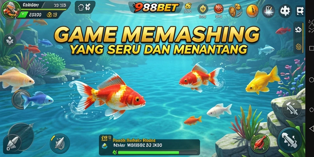 Screenshot gameplay 988BET dengan aksi memancing yang seru dan menarik.