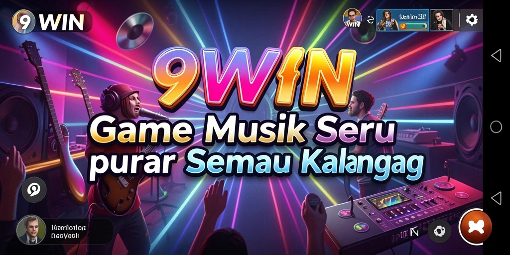 Tampilan gameplay seru dari 9WIN yang penuh musik.