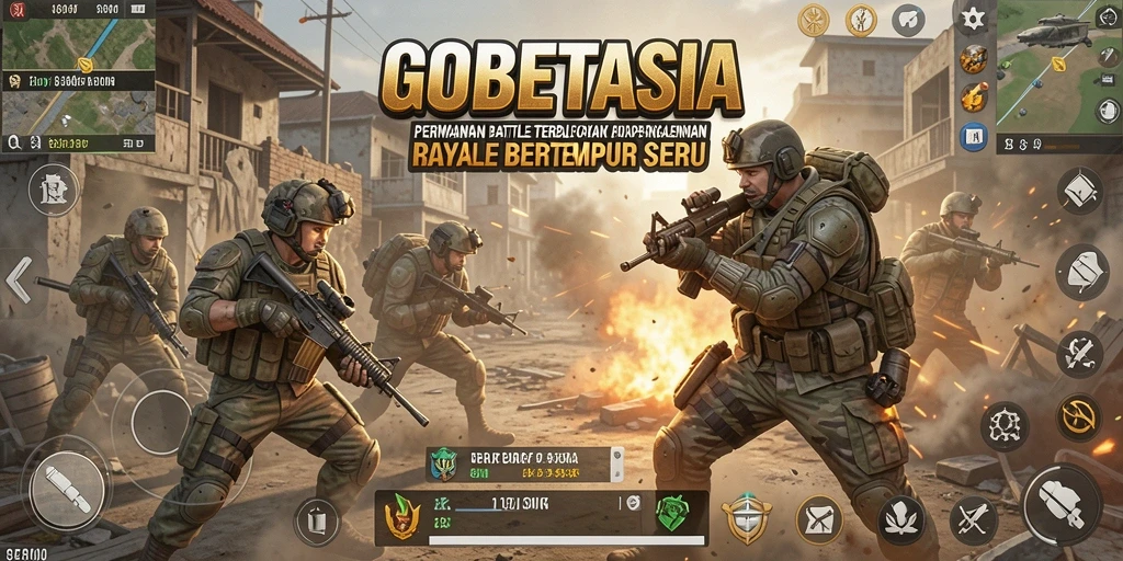 Tangkapan layar menunjukkan intensitas pertempuran di arena GOBETASIA.