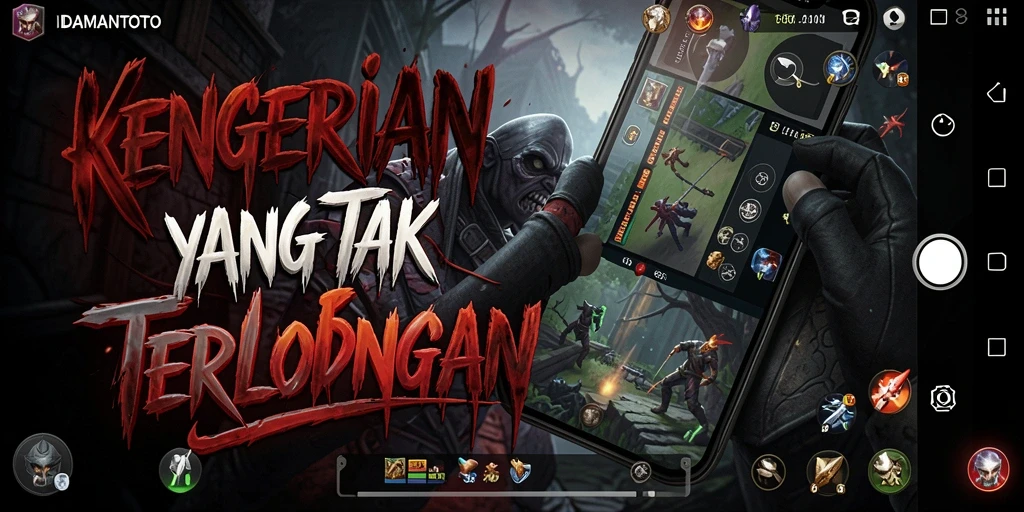 Tampilan gameplay mencekam di IDAMANTOTO dengan atmosfer gelap.
