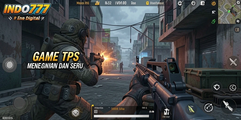 Tampilan seru gameplay INDO777 dalam aksi TPS yang mengasyikkan.