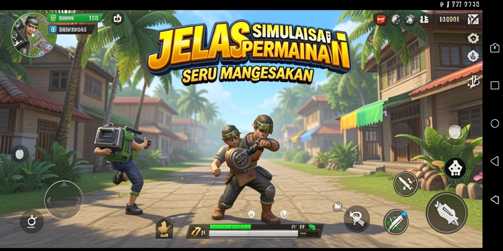 Tangkapan layar gameplay JELAS777 menampilkan suasana simulasi yang realistis.