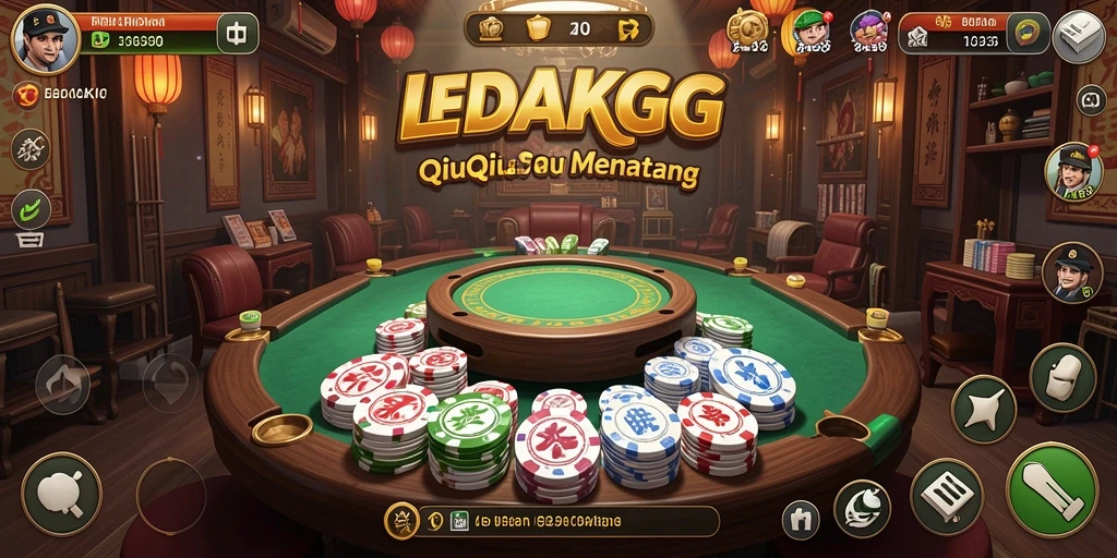 Tampilan gameplay QiuQiu yang seru dan menegangkan.