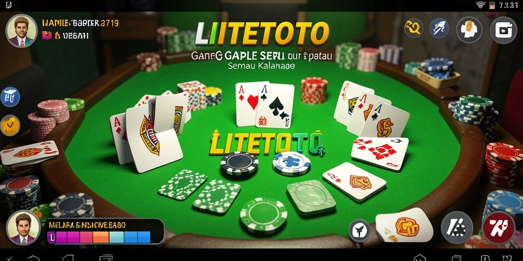 Gameplay seru Gaple di LITETOTO yang mengasyikkan.