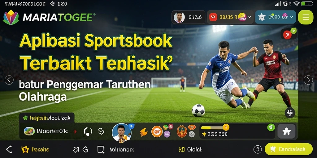 Tampilan antarmuka MARIATOGEL saat melakukan taruhan olahraga.