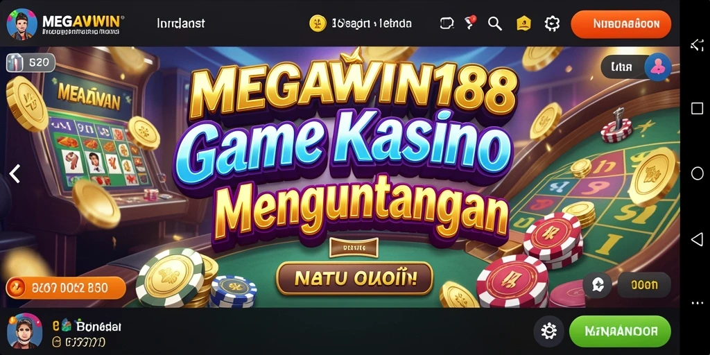 Tampilan gameplay seru di MEGAWIN188 dengan pengalaman kasino yang mendebarkan.