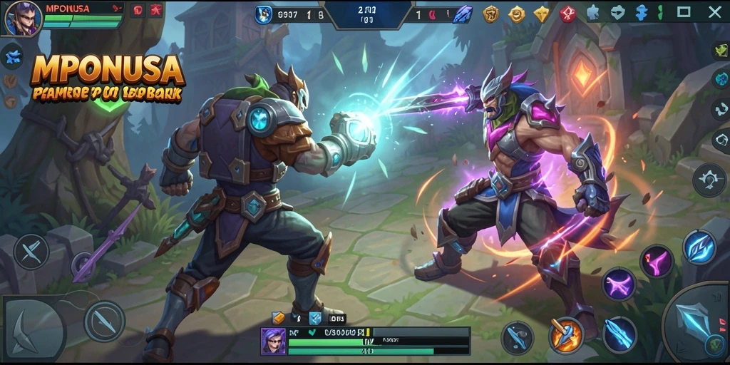Gameplay seru dengan pertarungan tim di MPONUSA.