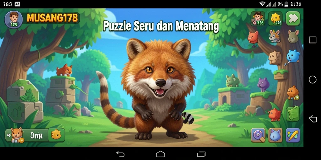 Tampilan permainan <strong>MUSANG178</strong> yang menarik dalam gameplay Puzzle.