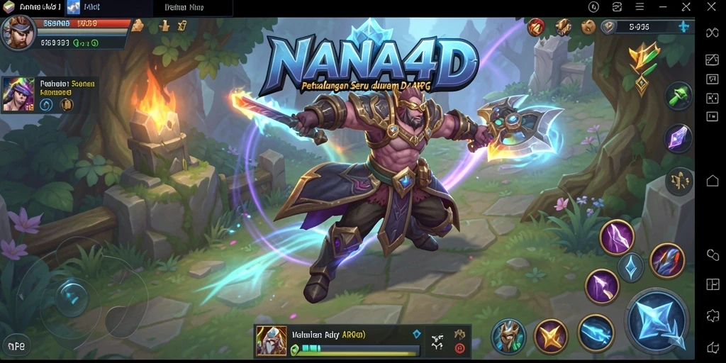 Tampilan gameplay ARPG NANA4D yang memukau dan mendebarkan.