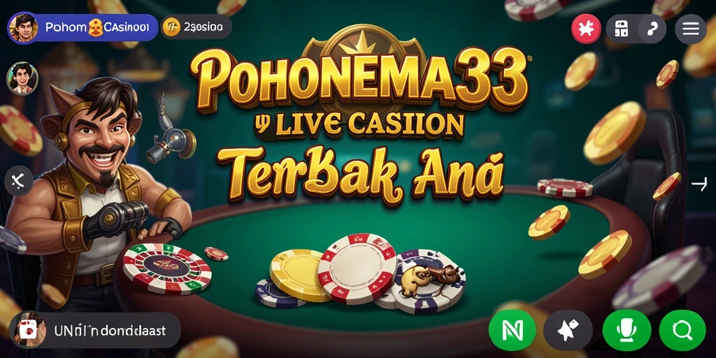 Tampilan gameplay seru dari aplikasi Live Casino POHONEMAS33.
