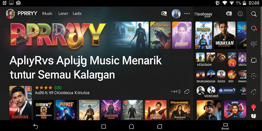 Tampilan gameplay seru PPRRYY dengan efek musik yang menawan.