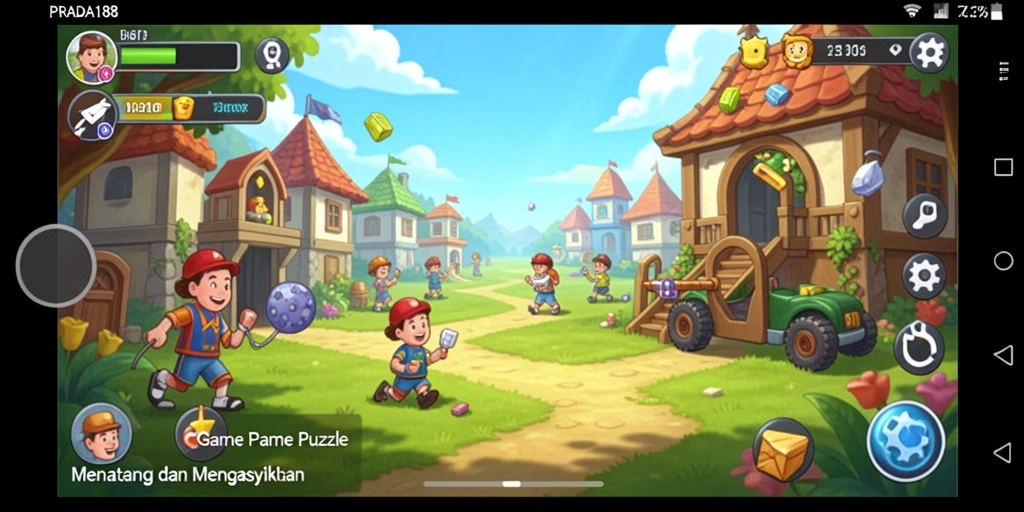 Tangkapan layar utama PRADA188 menampilkan gameplay puzzle yang menarik.