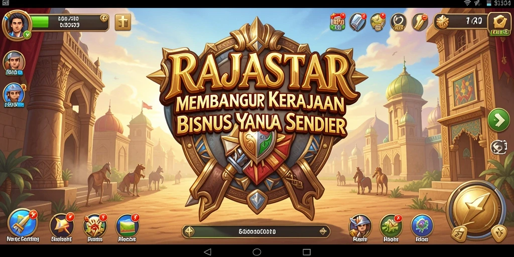 Tampilan gameplay RAJASTAR yang menarik dan penuh warna.