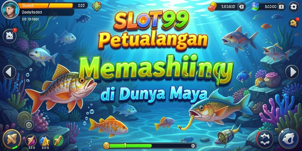 Tampilan gameplay SLOT99 yang menarik dengan aksi memancing yang seru.