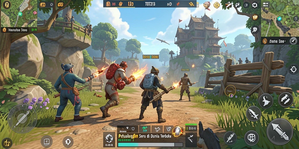 Gameplay menakjubkan dari TOTO313 dalam dunia terbuka.